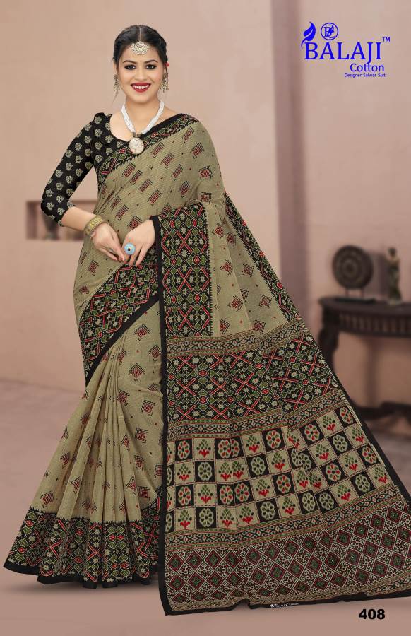 Prime Beauty Queen With B.p Vol-4 By Balaji Khadi Printed Cotton Sarees Wholesale Online